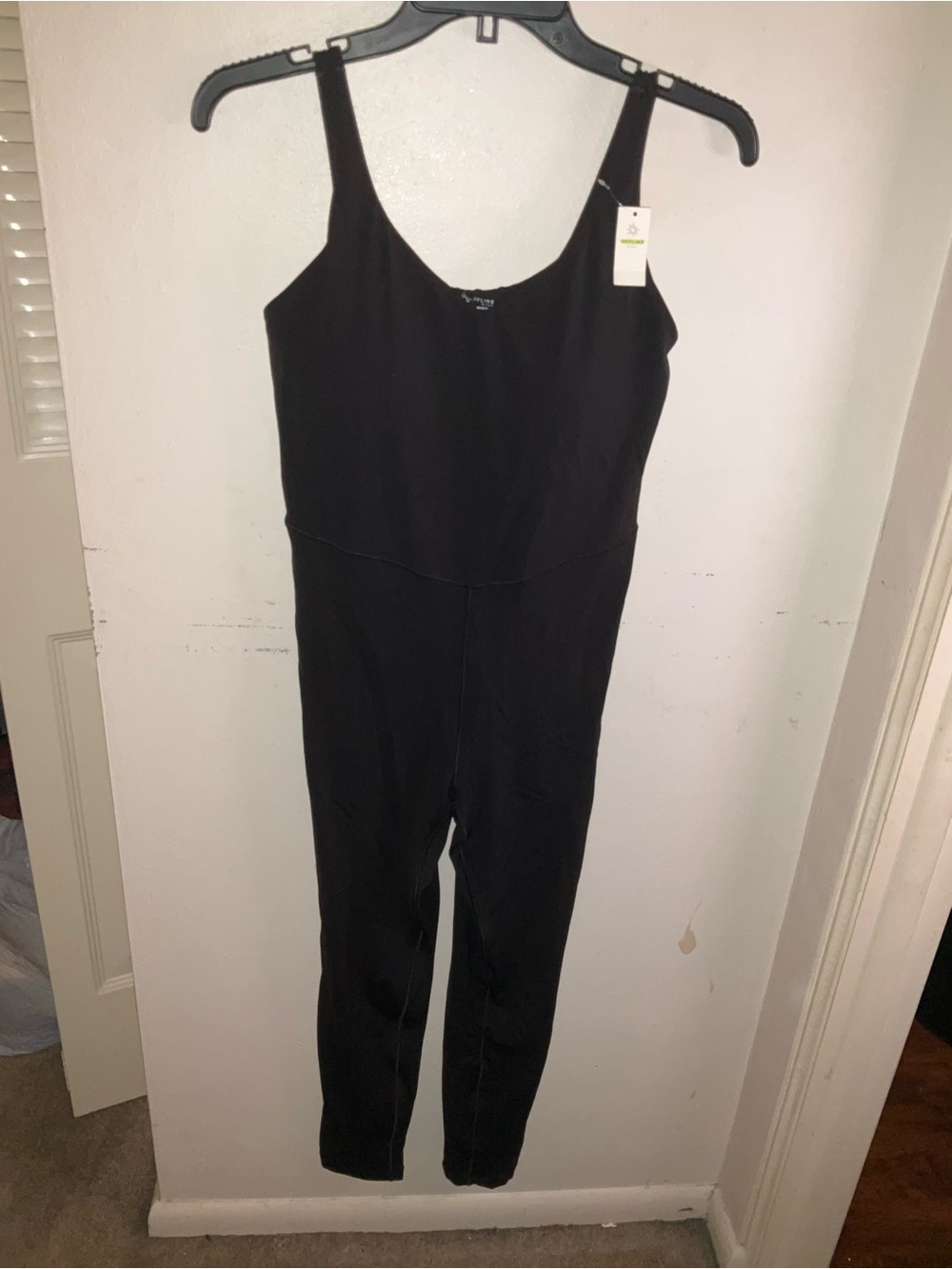 offline by aerie Black Scoop-Neck Sleeveless Jumpsuit (leggings material) size L